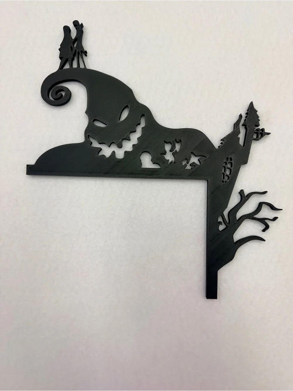 Black Halloween Spooky Corner Wall Decor